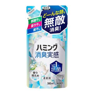Kao Humming Deodorant Feeling Softener Fragrance Less Moderated White Soap For Replacement 380ml