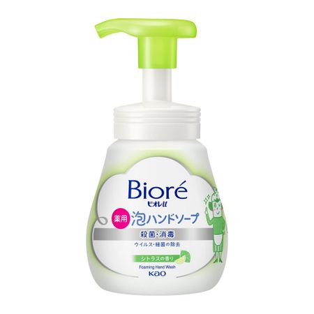카오 비오레U 거품 핸드솝 시트러스 향 펌프 240ml