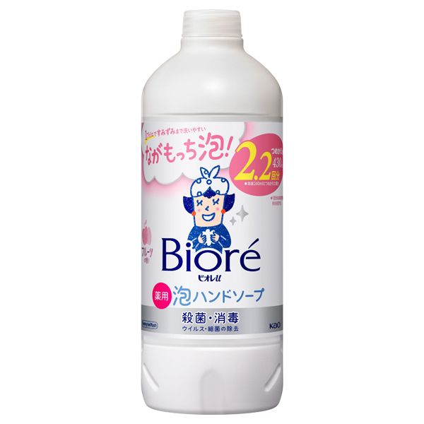 카오 비오레u 거품형 핸드솝 과일 향 리필용 430ml
