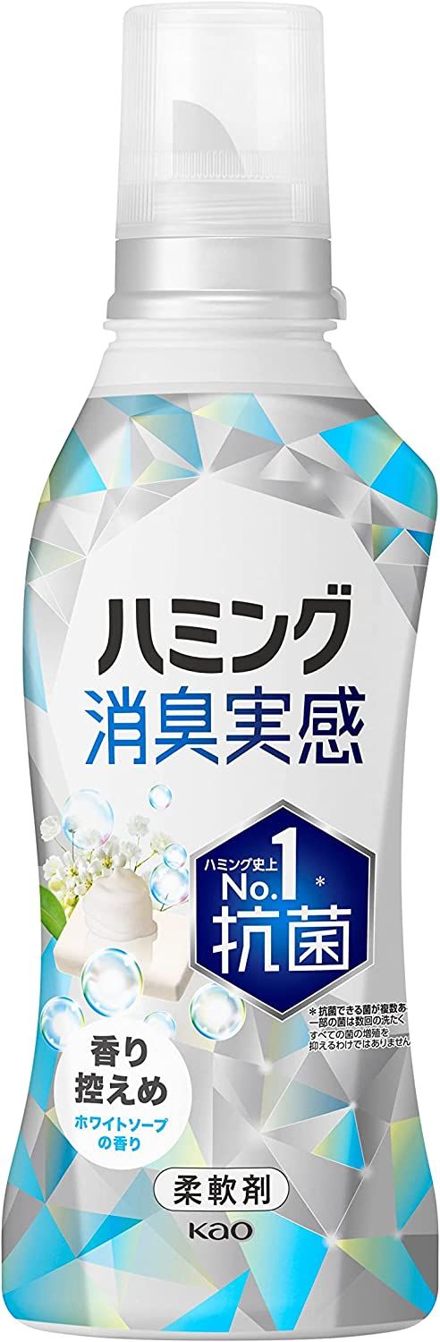 Kao Humming除臭剂现实香气光滑白色肥皂香气510ml