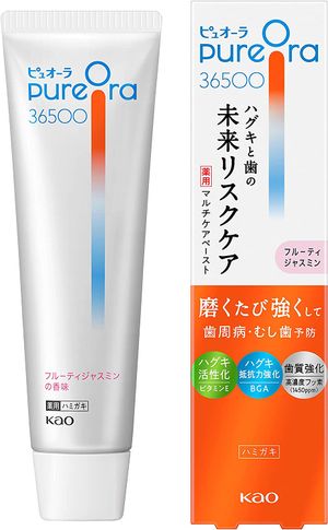 花王 ＰｕｒｅＯｒａ３６５００　薬用マルチケアペーストハミガキ　フルーティジャスミン ８５ｇ