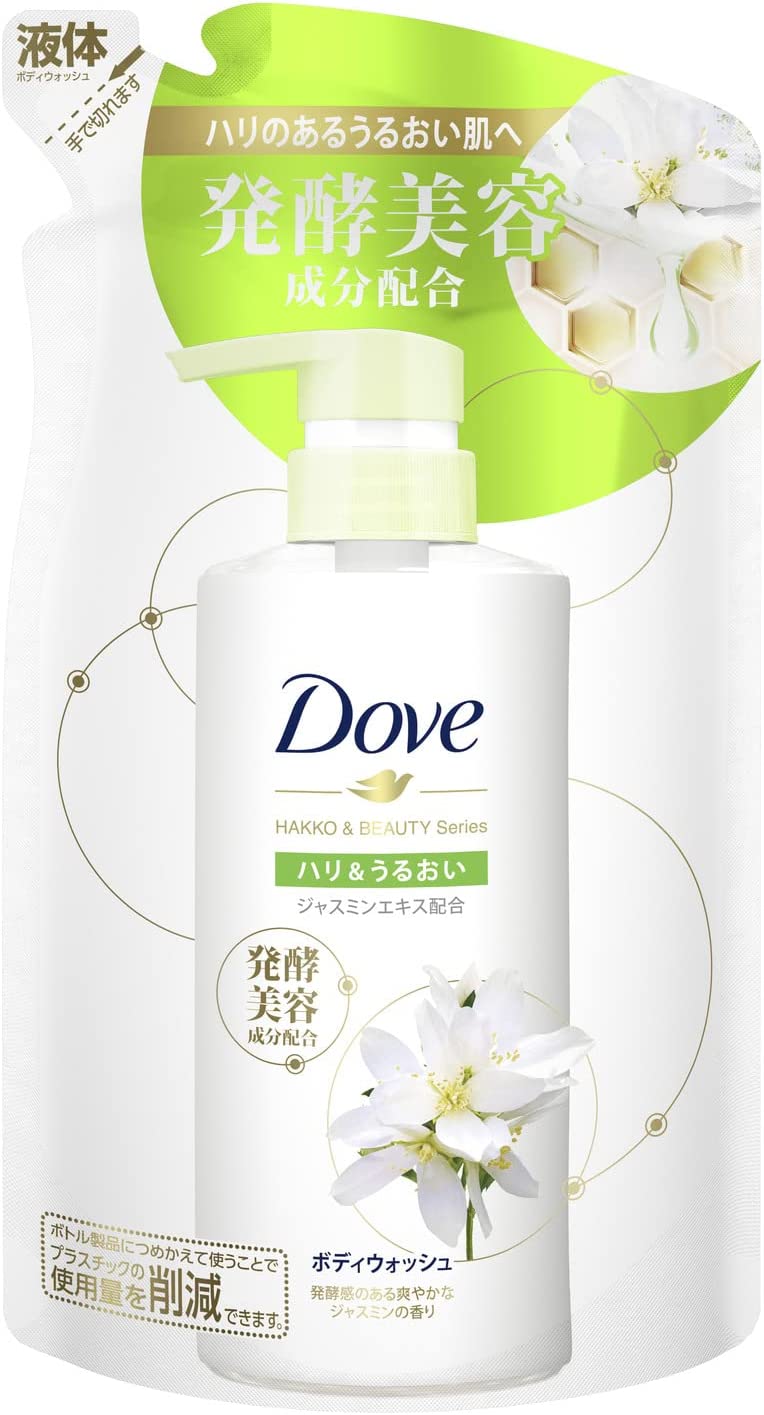 unilever DOVE/多芬 聯合利華日本 Dove多芬身體沐浴乳 發酵&美肌系列 緊緻保濕補充包 340g
