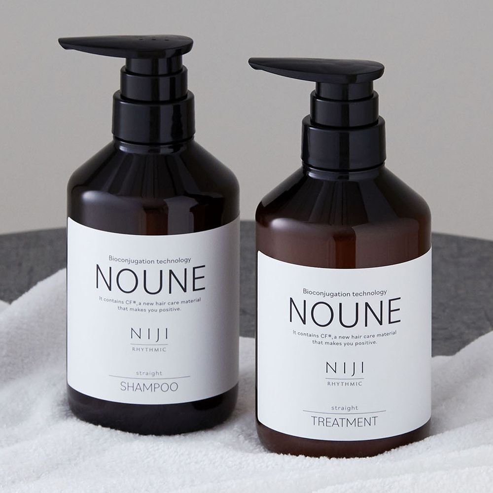 【실속 세트】NOUNE 스트레이트 샴푸 400ml & 트리트먼트 400ml
