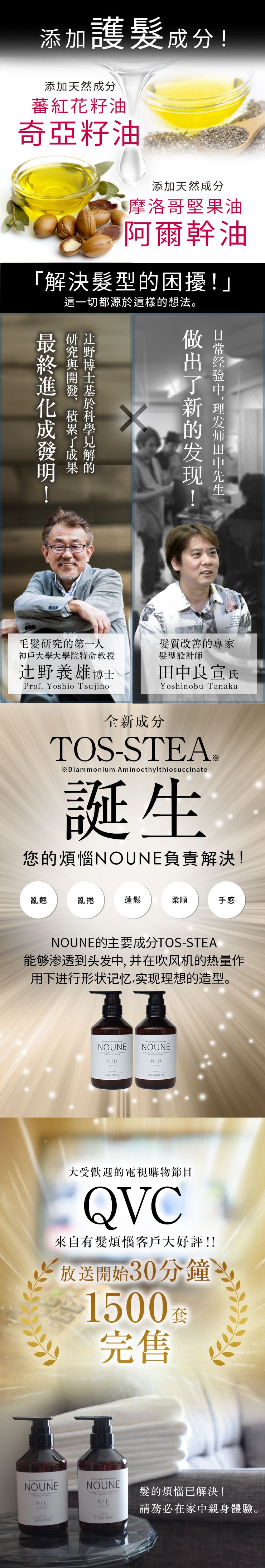 【超值組合】NIJI NOUNE 直順洗髮精 400ml & 潤髮乳 400ml