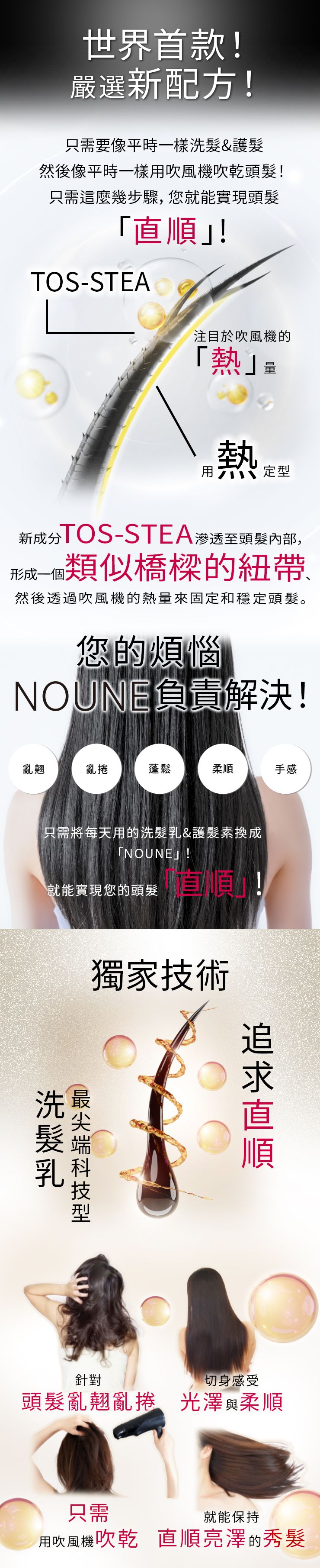【超值組合】NIJI NOUNE 直順洗髮精 400ml & 潤髮乳 400ml