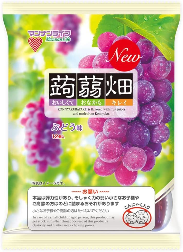 マンナンライフ 蒟蒻畑 ぶどう味 ２５ｇ×１２個入