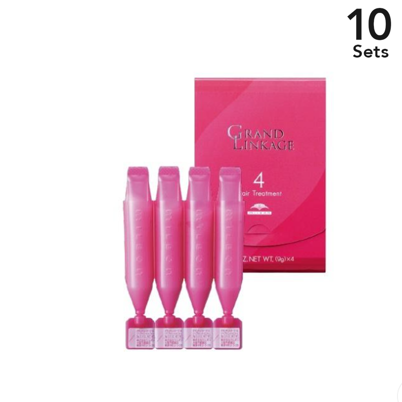 [Set of 10] Milbon Grand Lin Cage 4 Hair Treatment (9g x 4 pieces) Slossy type (for soft hair)