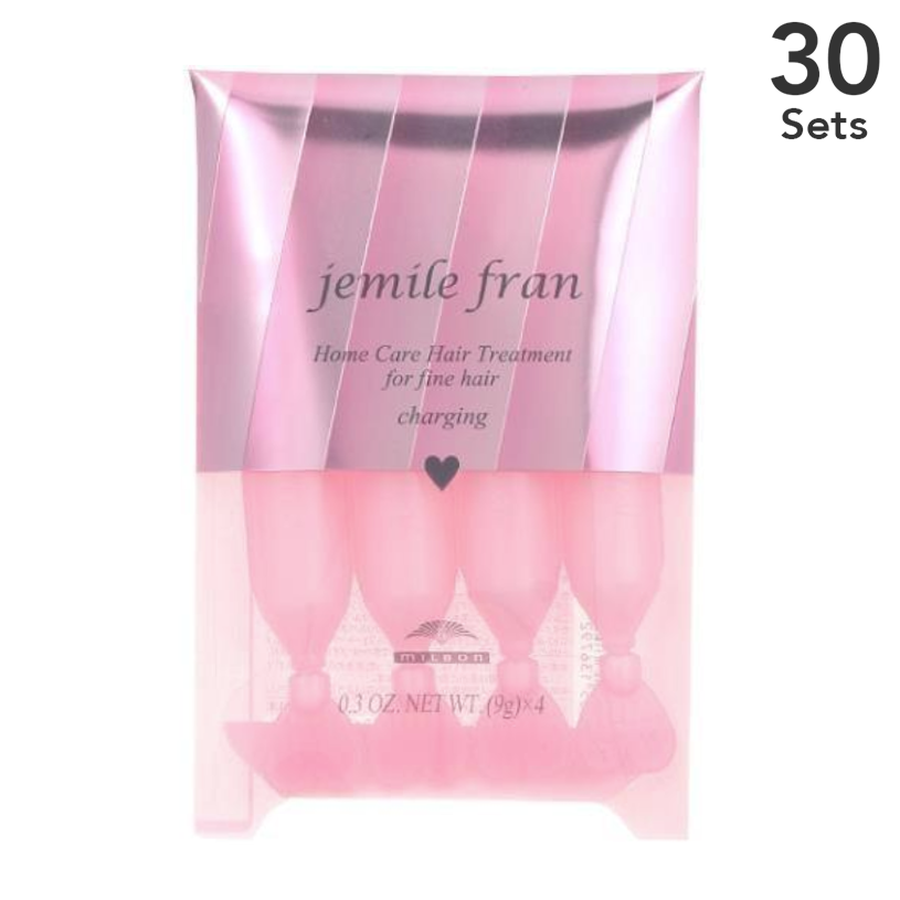 [30 세트] 부드러운 머리카락을위한 Jemile Fran Heart Charge (9g x 4 병)