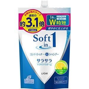 소프트 인 원 샴푸 사라사라 초대용량 리필용