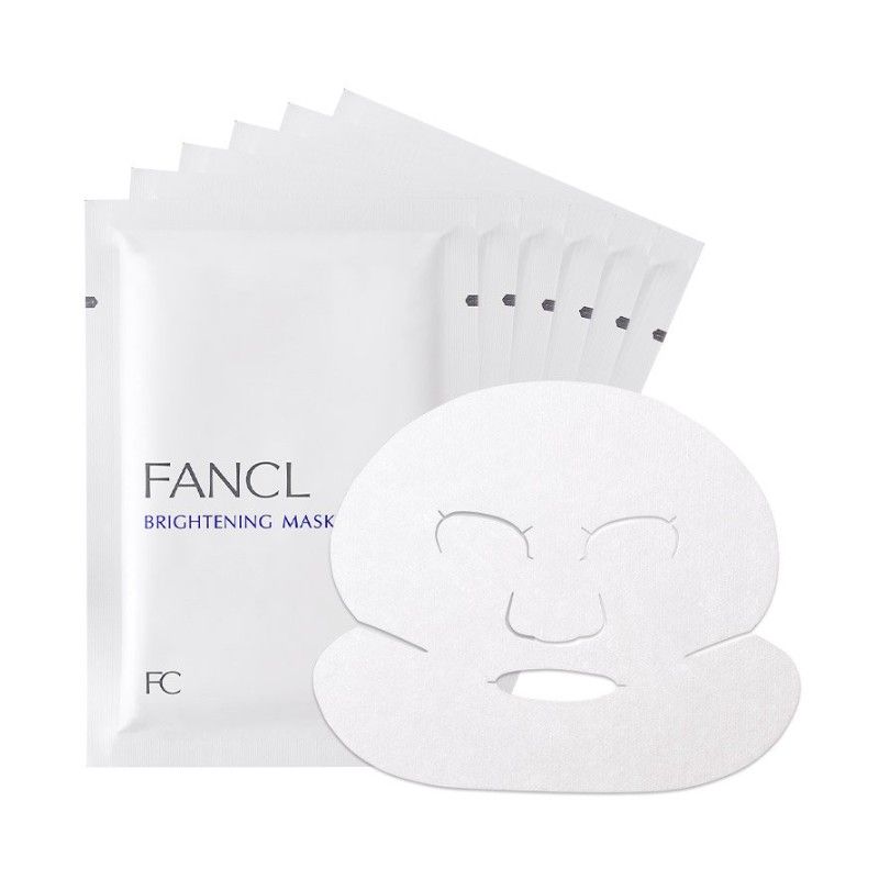 FANCL Brightening Mask, 6 Sheets (21 mL each)