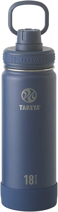 TAKEYA FLASK Active line water bottle stainless steel bottle direct drinker (midnight) 0.52L