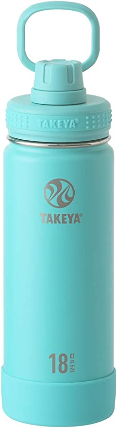 TAKEYA CHEMICAL INDUSTRY TAKEYA Takeya燒瓶活動線水瓶不銹鋼瓶直接飲用器（藍綠色）0.52L