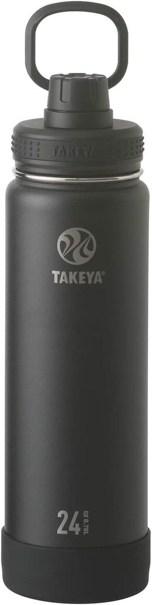TAKEYA FLASK Active line water bottle stainless steel bottle direct drinker (onyx) 0.7L