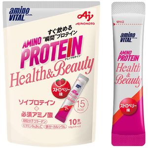 Amino Vital Amino Protein for Women Strawberry Flavor (10 sticks) 1 bag