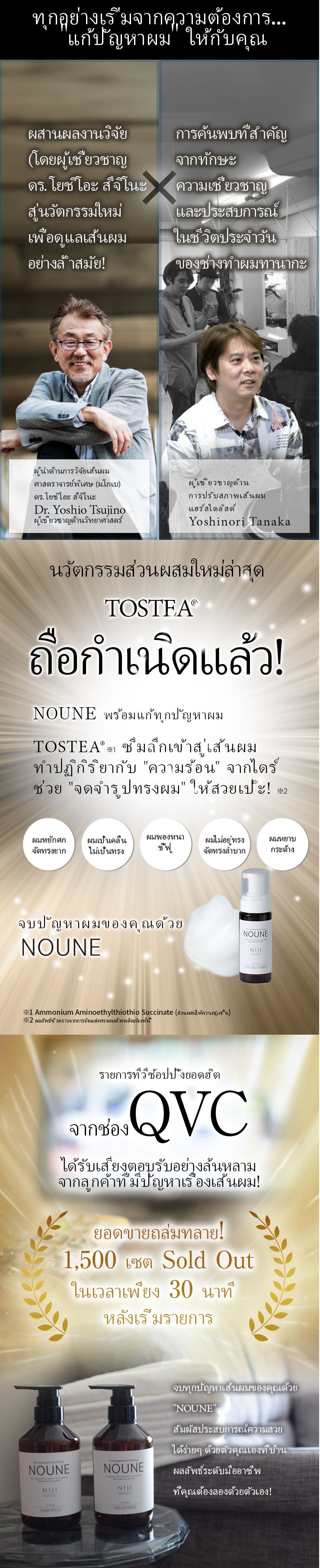 NOUNE โฟมจัดแต่งทรงผมตรง 150มล.