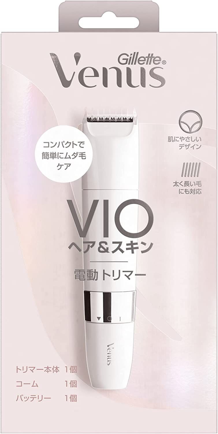 P&G ジレット ヴィーナス VIO ヘア＆スキン カミソリ 電動トリマー 本体+コーム+バッテリー付