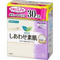 Kao Laurier Happy Skin Value Pack, For Very Heavy Daytime Flow, 25 cm, With Wings, 30 Pads