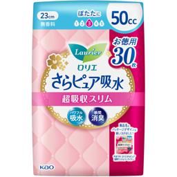 카오 로리에 사라퓨어 초흡수 슬림 50cc 30매