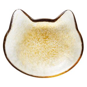 Adelia Cocone Cat Glass dish Small Plate Tea Costrium 1 piece 1 piece Ishizuka Glass