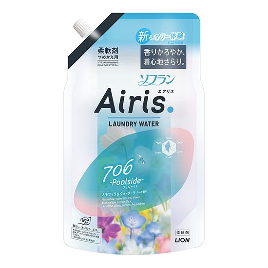 Lion Soflan Aeris Poolside (Nemophila & Water Lily Fragrance) Softener