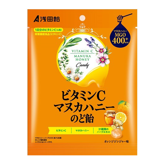 淺田飴 asada糖果維生素C manuka蜂蜜喉嚨糖果60克