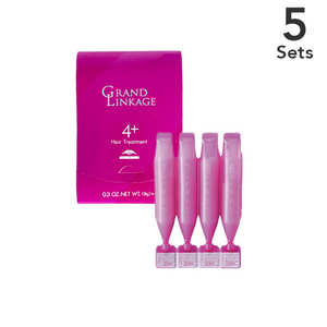 [5套5] Milbon Grand Lin Cage 4+头发处理（9g x 4件）柔性类型（适用于正常头发）