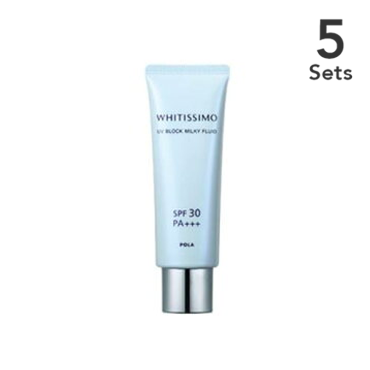 [Set of 5] POLA UV Block Milky Fluid SPF 30 / PA+++ 50g