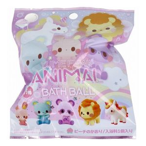 Bath salts Yume fluffy animal bass ball peach Kaori