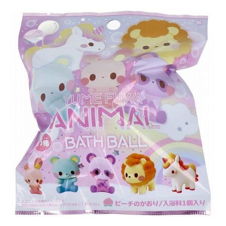 Bath salts Yume fluffy animal bass ball peach Kaori