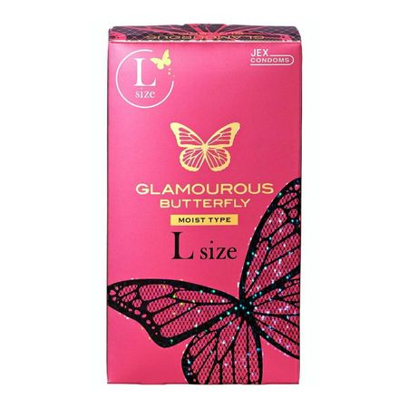 Glamorous Butterfly Moist Condom L Size