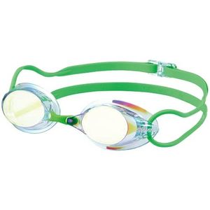 SWANS Swimming Goggles SR-7M CY Clear x Flash Yellow Mirror Racing Non-Clean 12 Years-Adult Made in Japan
