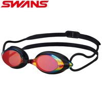 SWANS SRX-MPAF SMSHD Racing Swimming Goggles, Smoke Lens with Shadow Mirror, Made in Japan