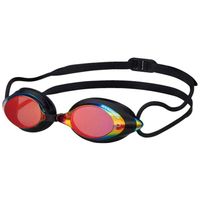 SWANS SRX-MPAF SMSHD Racing Swimming Goggles, Smoke Lens with Shadow Mirror, Made in Japan