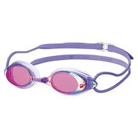 SWANS SRX-MPAF PUSHD Racing Swim Goggles, Purple with Shadow Mirror Lenses, Made in Japan