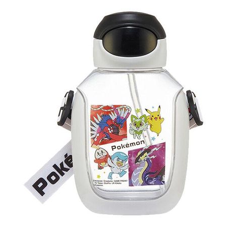 Skater (Skater) Pocket monster with water bottle straw 530ml