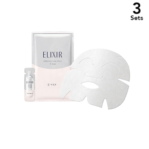 [Set of 3] ELIXIR WHITE 6 times clearing effect mask