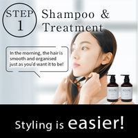 [Complete Set] NOUNE Straight Shampoo 400 ml & Conditioner 400 ml & Styling Foam 150 ml