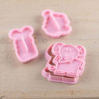 Kai 貝印動物餅乾模具組（大象、兔子、猴子）