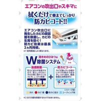 Earth Corporation Raku Hapi Air Conditioner Mold-Prevention Gap Wiper, Wet Type, Unscented