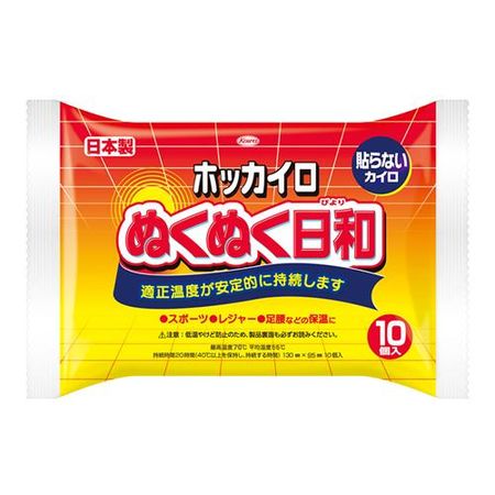 홋카이로 누쿠누쿠비요리 붙이지 않는 타입 레귤러 10개입