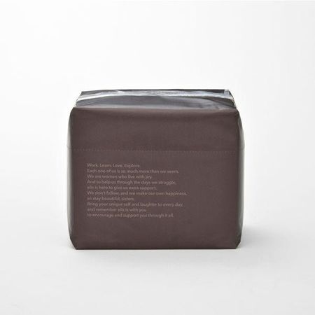 Ellis - Bare Skin Feeling Super Slim - Simple Design - For Heavy Flow Daytime Use - With Wings - 27cm