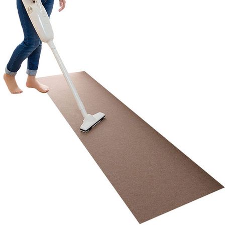 산코 미끄럼 방지 주방매트 45×150cm 브라운 KR-43