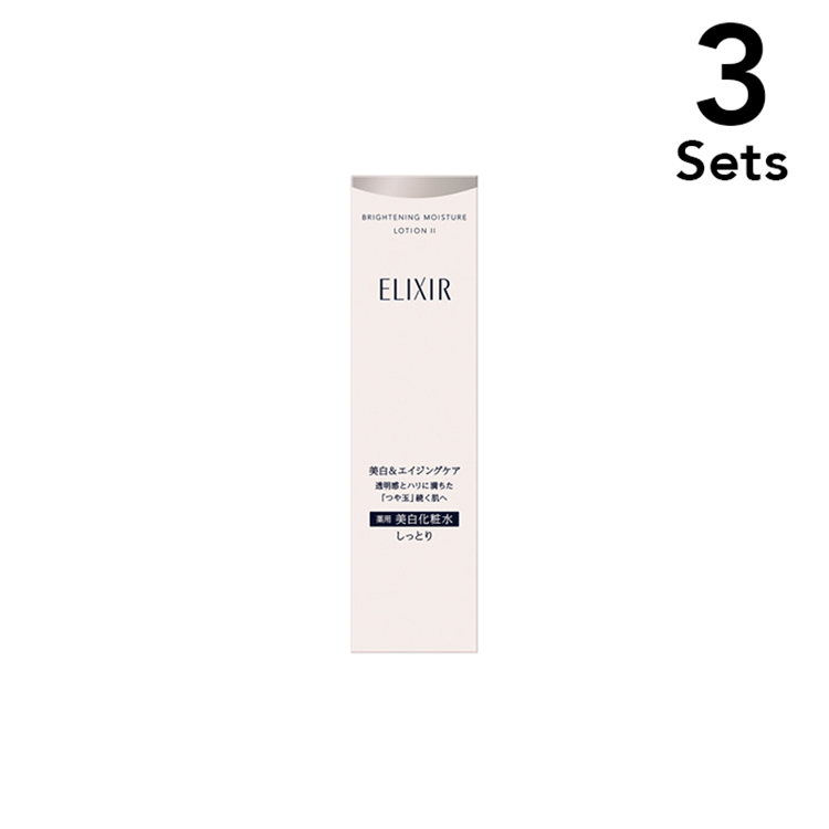 [Set of 3] Shiseido ELIXIR Brightening Lotion WT II (Moist) Facial Toner 170 mL