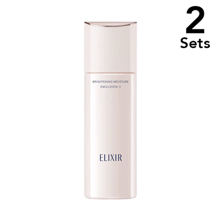 [Set of 2] ELIXIR Brightening Emulsion, Moisturizing Emulsion, WTⅡ, 130ml
