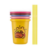 滑冰运动员Sih3st稻草玻璃杯320ml 3P Kanahei/Wear Pooh 614446-Sih3st 1件