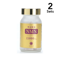 2-Pack Meiji Pharmaceutical NMN 15000 Plus, 90 Capsules
