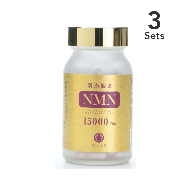 Set of 3] Meiji Pharmaceutical NMN 15000 PLUS 90 grains ｜ DOKODEMO