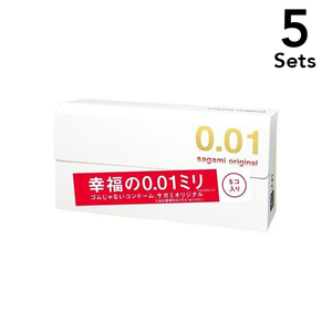 [Set of 5] Sagami Original 0015 Condome Condom Happiness 0.01mm
