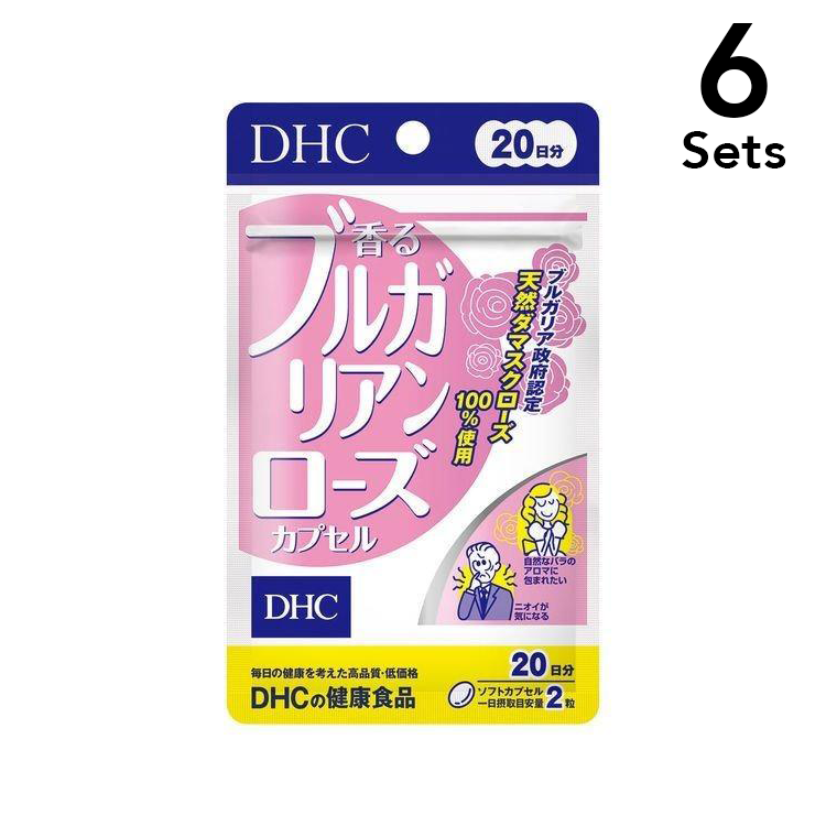 【6개 세트】DHC 향기로운 불가리안 로즈 캡슐 40캡슐 (20일분)