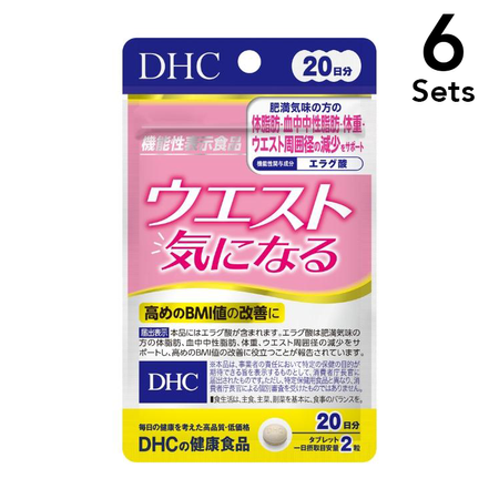 【6개 세트】DHC 허리가 신경 쓰이는 분을 위한 40정 (20일분)